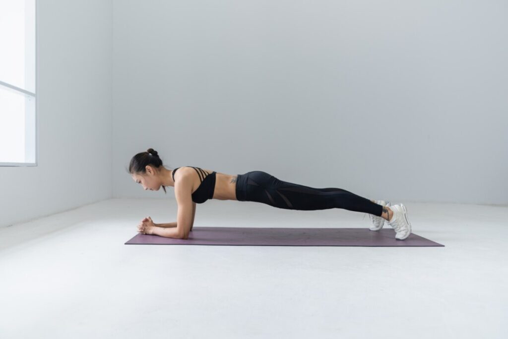 Plank Pose is best for total body fat burning