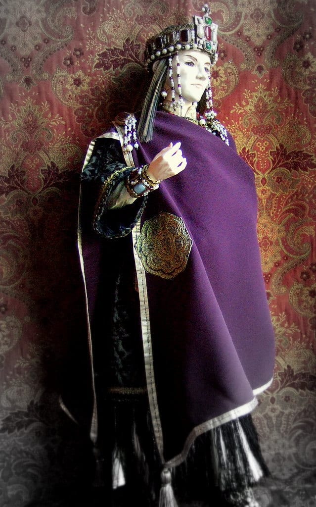 Prince Vyacheslav in his Purple Byzantine ceremonial costume