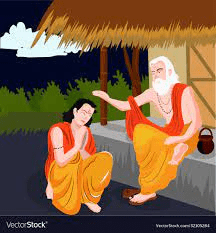 In the old days, one needed to find a guru to help him nurture his unique character. Picture credit: Vector stock 